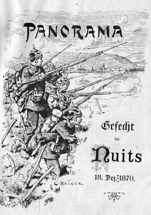 Nuits Zeichnung Karte